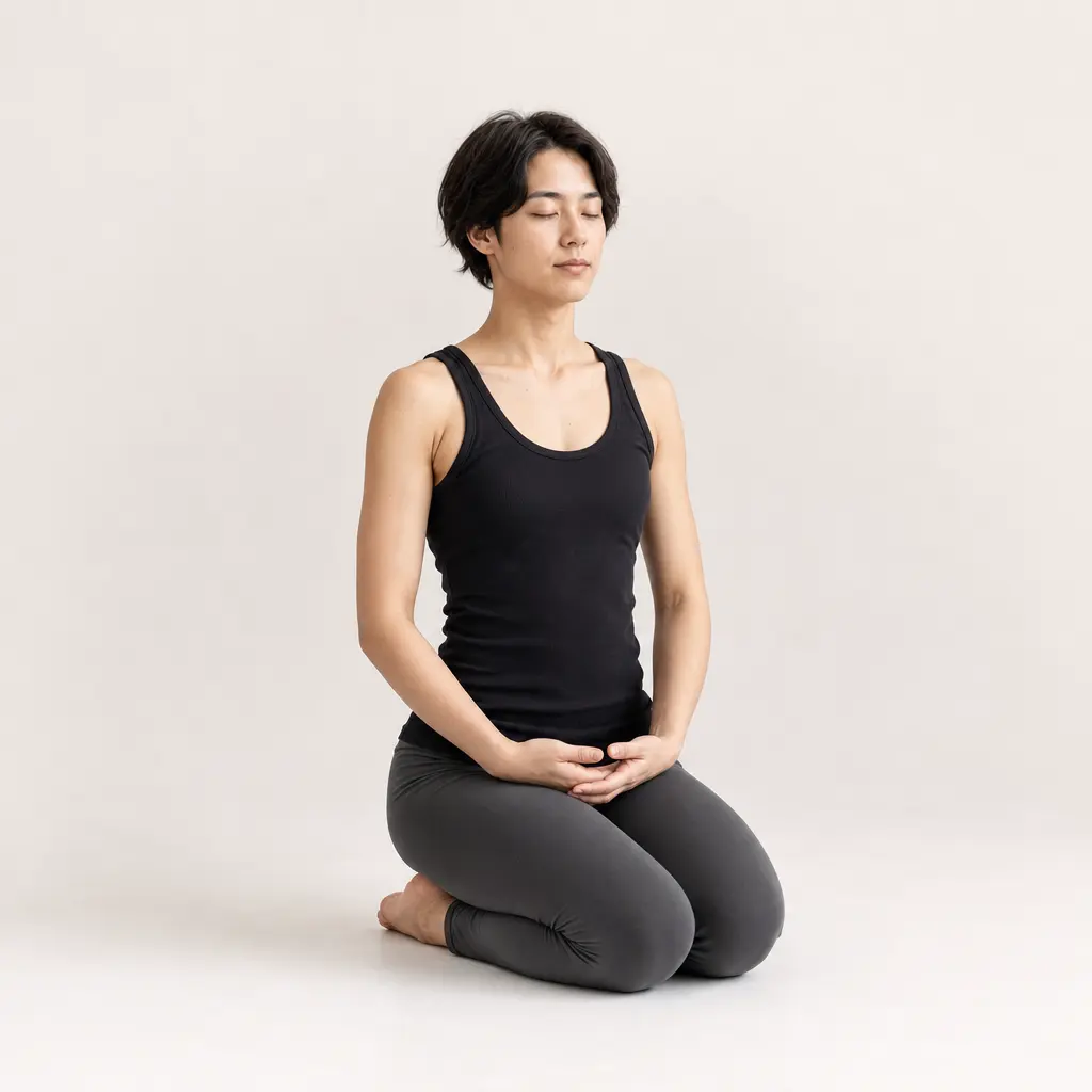 Submission pose: Rest — seated recovery silhouette diagram