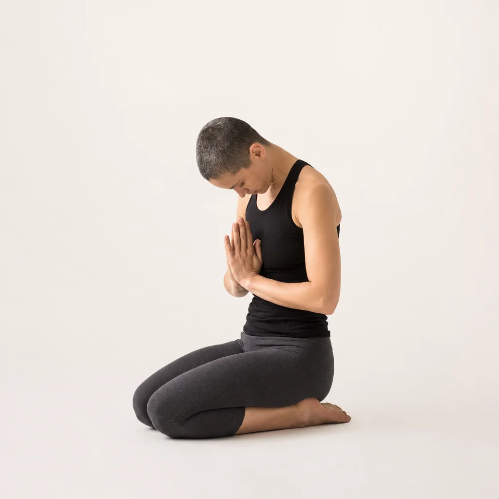 Submission pose: High Protocol — ceremonial kneel silhouette diagram