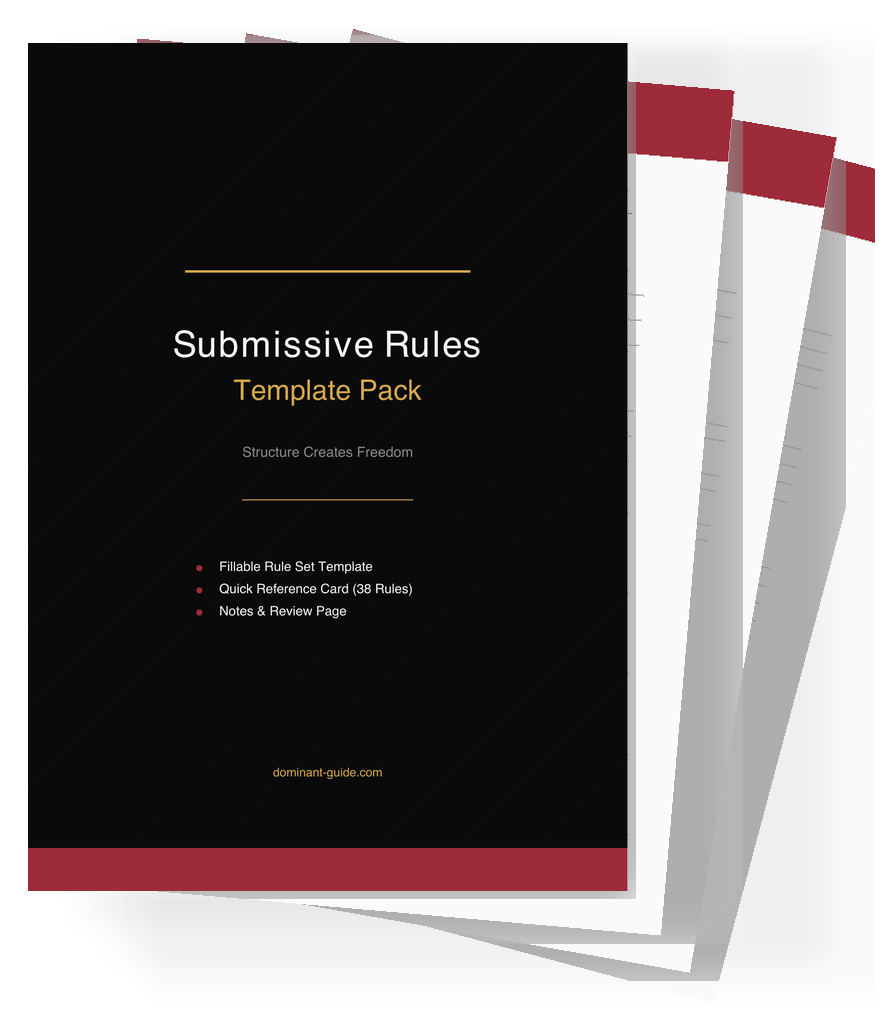 Submissive Rules Template Pack